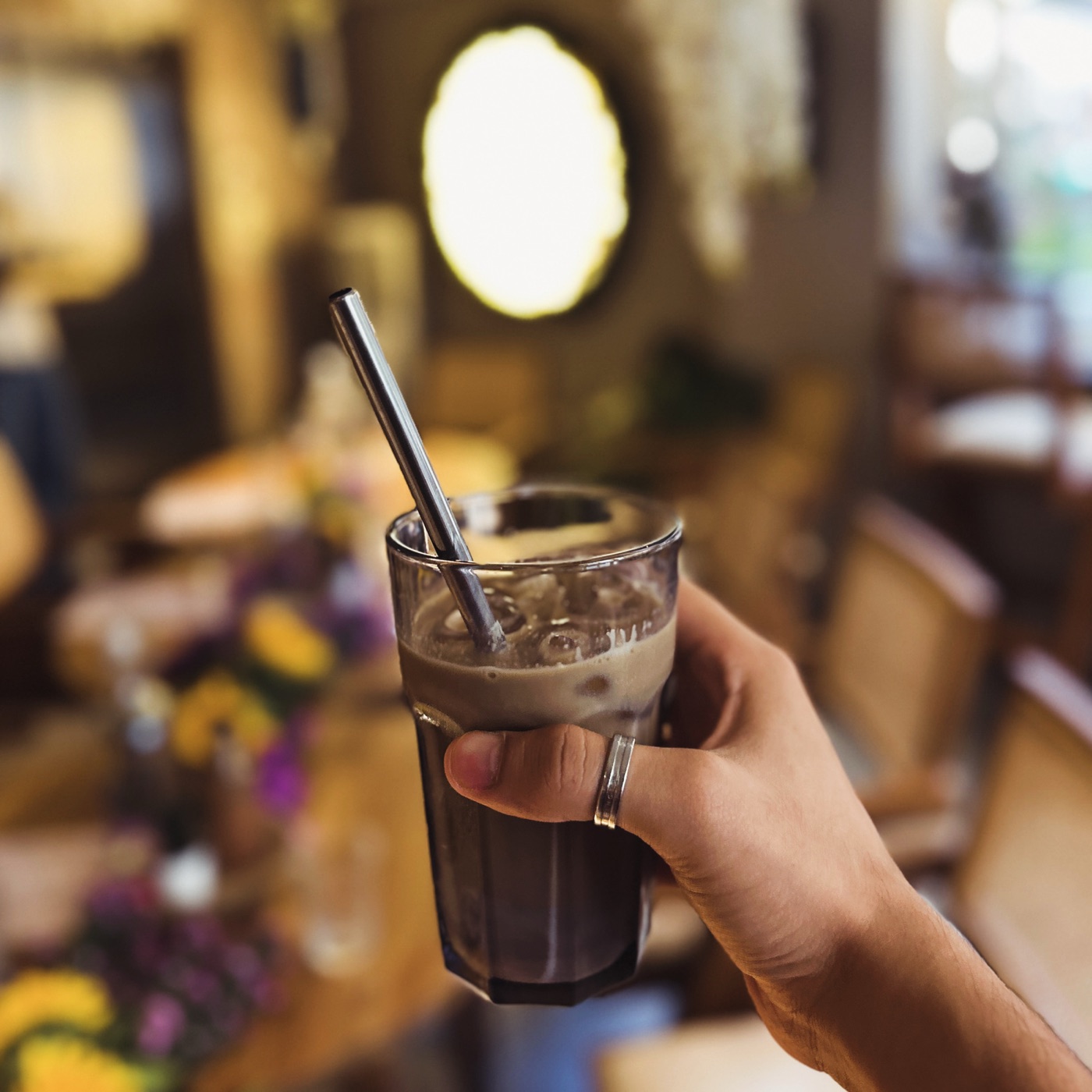 Cold coffee at the café by OMAH
